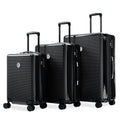 3 Piece Set Of Hard Shell Suitcases With Wheels, Light Expandable